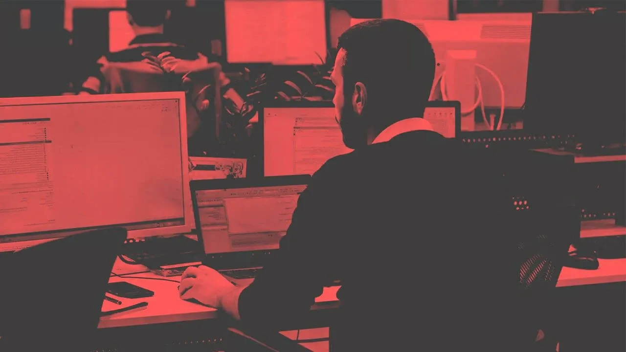 Development team working